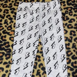 Lightening bolt pants!